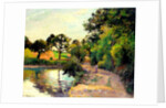 A Pond at Montfoucault, 1874 by Camille Pissarro