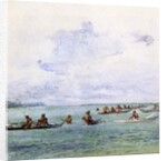 A Fishing Party, Samoa, 1890 by John La Farge or Lafarge