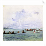 A Fishing Party, Samoa, 1890 by John La Farge or Lafarge