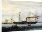 The Britannia Entering Boston Harbour, 1848 by Fitz Henry Lane