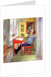 Esbjorn Doing his Homework, 1912 by Carl Larsson
