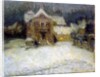 Snow at Gerberoy, 1910 by Henri Eugene Augustin Le Sidaner