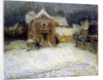 Snow at Gerberoy, 1910 by Henri Eugene Augustin Le Sidaner