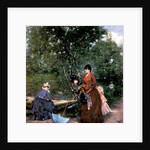 Ladies at the Bois de Boulogne, Paris by Francesco Miralles Galaup