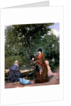 Ladies at the Bois de Boulogne, Paris by Francesco Miralles Galaup