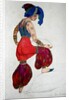 Costume design for the Blue Sultan in 'Scheherazade', c.1910 by Leon Bakst