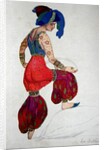 Costume design for the Blue Sultan in 'Scheherazade', c.1910 by Leon Bakst