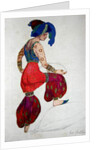 Costume design for the Blue Sultan in 'Scheherazade', c.1910 by Leon Bakst
