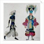 Costumes for a negro boy in 'Scheherazade' and Barbizon in 'Aladdin's Lamp' by Leon Bakst