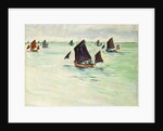 Fishing Boats at the large Pourville, 1882 by Claude Monet