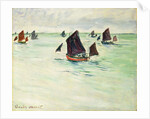 Fishing Boats at the large Pourville, 1882 by Claude Monet