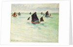 Fishing Boats at the large Pourville, 1882 by Claude Monet