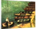 Boats at Pont-Aven, Brittany, 1890 by Emile Bernard