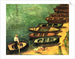Boats at Pont-Aven, Brittany, 1890 by Emile Bernard