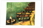 Boats at Pont-Aven, Brittany, 1890 by Emile Bernard