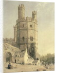 Caernarfon Castle, c.1842-52 by William (1809-58) Evans