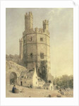 Caernarfon Castle, c.1842-52 by William (1809-58) Evans