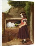 Feeding the Rabbits, 1868 by Charles Ashmore