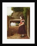 Feeding the Rabbits, 1868 by Charles Ashmore