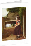 Feeding the Rabbits, 1868 by Charles Ashmore