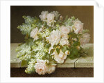 Roses and White Lilac by Raoul M. de Longpre