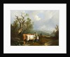 Landscape with cattle and figure of woman, 1842 by William Snr. Shayer