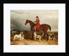 William Phillips of Risca Manor, Monmouthshire with hounds, 1850-55 by James Flewitt Mullock