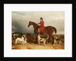 William Phillips of Risca Manor, Monmouthshire with hounds, 1850-55 by James Flewitt Mullock