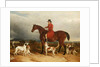 William Phillips of Risca Manor, Monmouthshire with hounds, 1850-55 by James Flewitt Mullock
