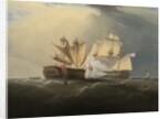 Capture of H.M.S. Macedonian by the U.S. Frigate United States, after Thomas Birch, 1813 by American School