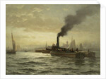 New York Harbor, N.Y.C, 1880 by Edward Moran