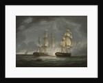 Running Action Between the U.S. Frigate President and H.M.S. Endymion, 1815 by Thomas Butterworth