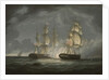 Running Action Between the U.S. Frigate President and H.M.S. Endymion, 1815 by Thomas Butterworth