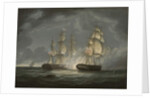 Running Action Between the U.S. Frigate President and H.M.S. Endymion, 1815 by Thomas Butterworth