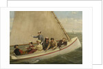 Fishing in a Catboat in Great South Bay, 1871 by Junius Brutus Stearns