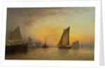 New York Harbor, N.Y., 1880 by Francis Augustus Silva