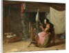 Olden Times - also known as Spinning Flax, Olden Times, 1861 by Edwin White
