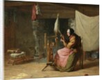 Olden Times - also known as Spinning Flax, Olden Times, 1861 by Edwin White