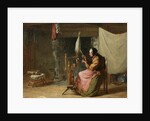 Olden Times - also known as Spinning Flax, Olden Times, 1861 by Edwin White