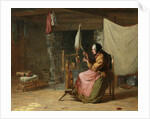 Olden Times - also known as Spinning Flax, Olden Times, 1861 by Edwin White