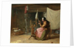 Olden Times - also known as Spinning Flax, Olden Times, 1861 by Edwin White