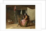 Olden Times - also known as Spinning Flax, Olden Times, 1861 by Edwin White