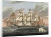 U.S. Ships-of-the-Line and Frigates Delaware and North Carolina, Brandywine, and Constellation, 1848 by James Guy Evans