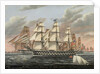 U.S. Ships-of-the-Line and Frigates Delaware and North Carolina, Brandywine, and Constellation, 1848 by James Guy Evans