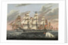 U.S. Ships-of-the-Line and Frigates Delaware and North Carolina, Brandywine, and Constellation, 1848 by James Guy Evans