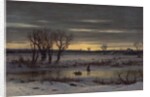 Winter Twilight Near Albany, 1858 by George Henry Boughton