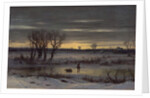 Winter Twilight Near Albany, 1858 by George Henry Boughton