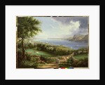 View of the Hudson River from near Sing Sing, New York, c.1850 by Robert the Younger Havell