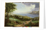 View of the Hudson River from near Sing Sing, New York, c.1850 by Robert the Younger Havell