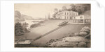 Incline boat carried to an upper canal level, 1797 by Robert Fulton